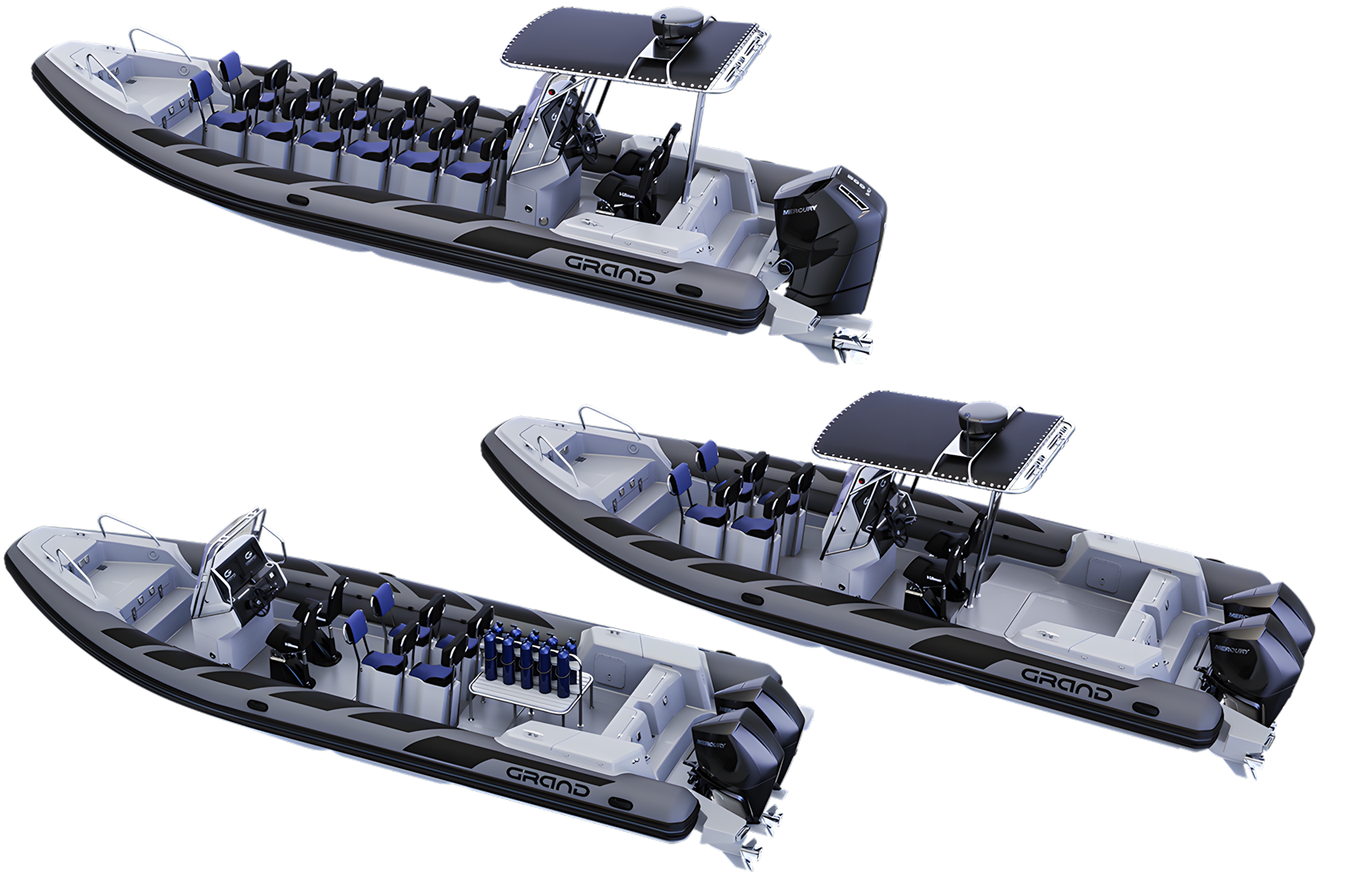 Nouvelle sortie de modèle de bateau RIB – D950